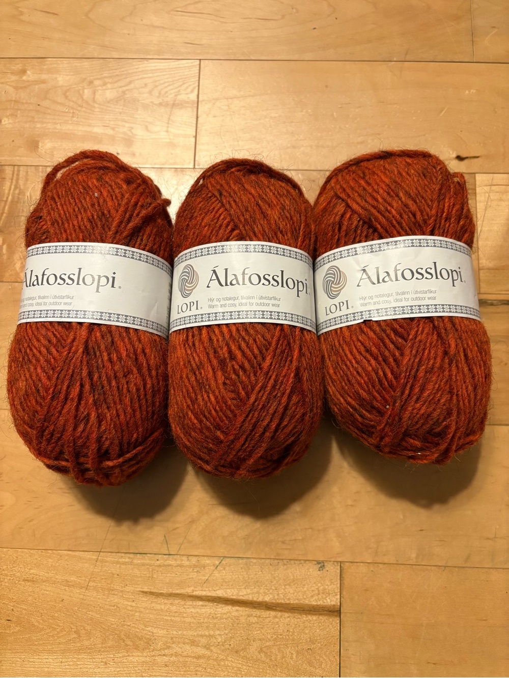 OPI Álafosslopi Rustic Red Wool - 3 Skeins